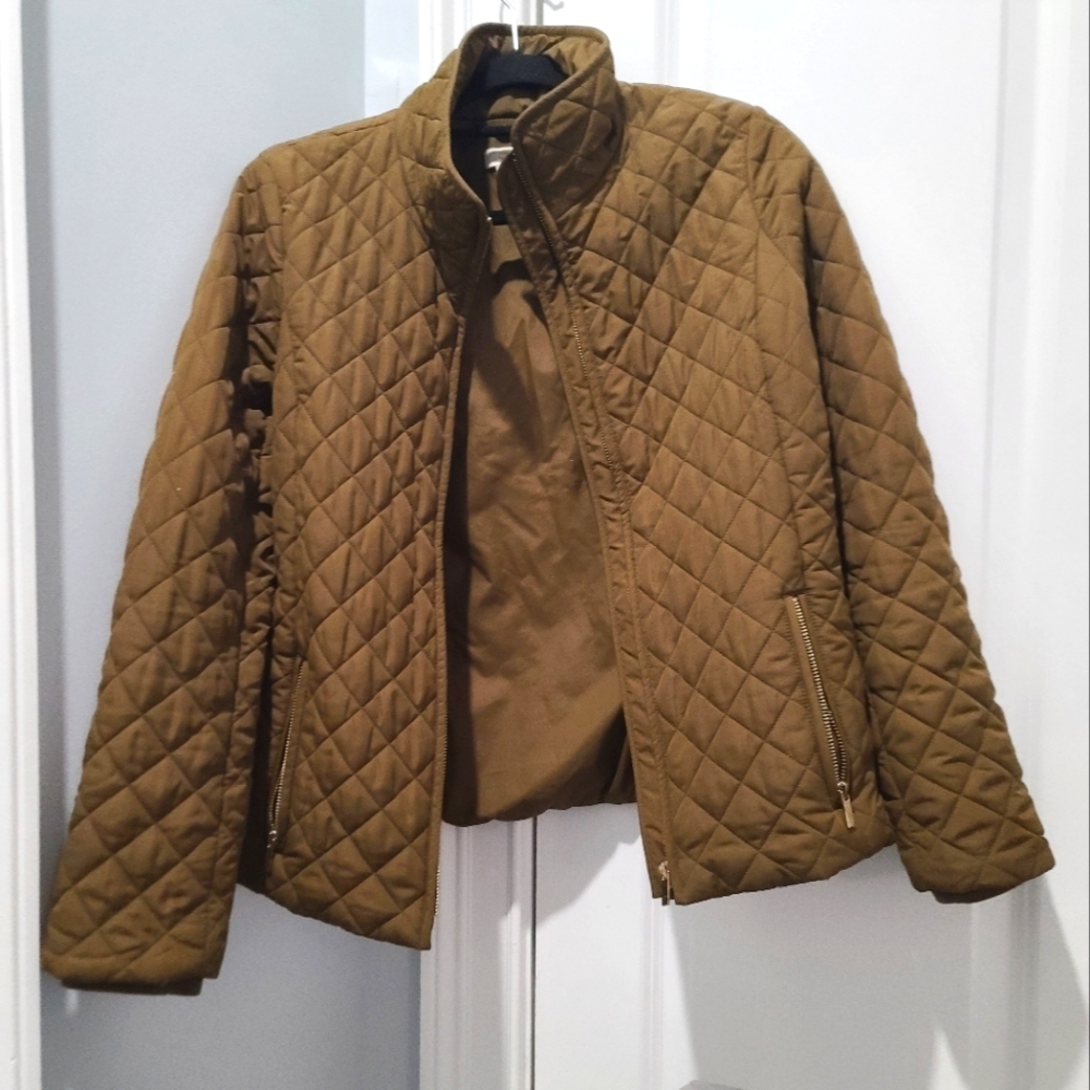 J. Crew Quilted Olive Barn Chore Jacket Small